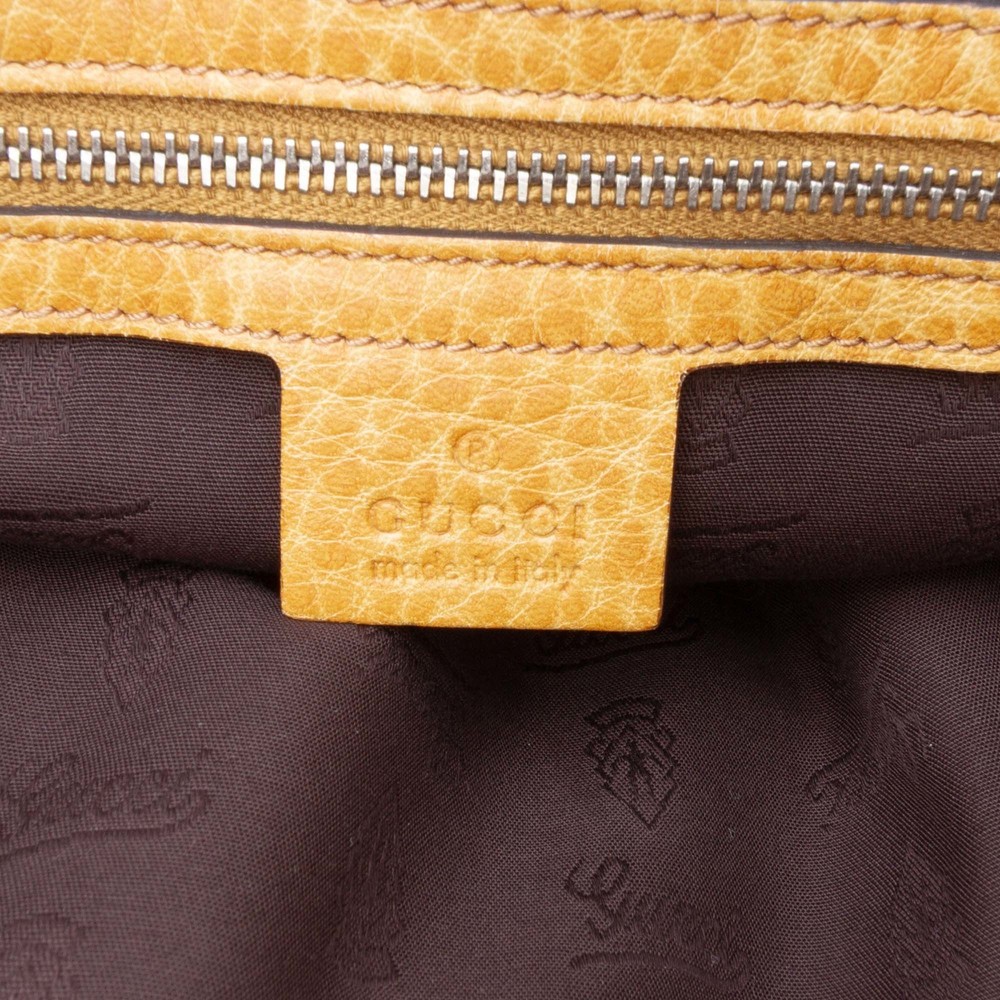Pre-Loved Gucci Medium GG Canvas Bamboo Libeccio Tote - Picture 5 of 11